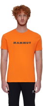 Mammut Wander-Tshirt Core Logo (aus recyceltem Polyester und organischer Baumwolle) orange Herren